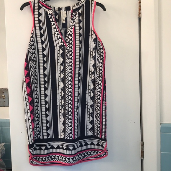 Navy and Pink Dress - Picture 1 of 3